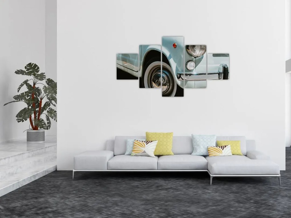 Obraz - Fiat retro samochód (125x70 cm)
