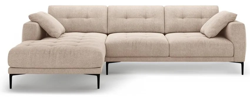 Jasnobrązowy narożnik (lewostronny/z szezlongiem) Bemy – Micadoni