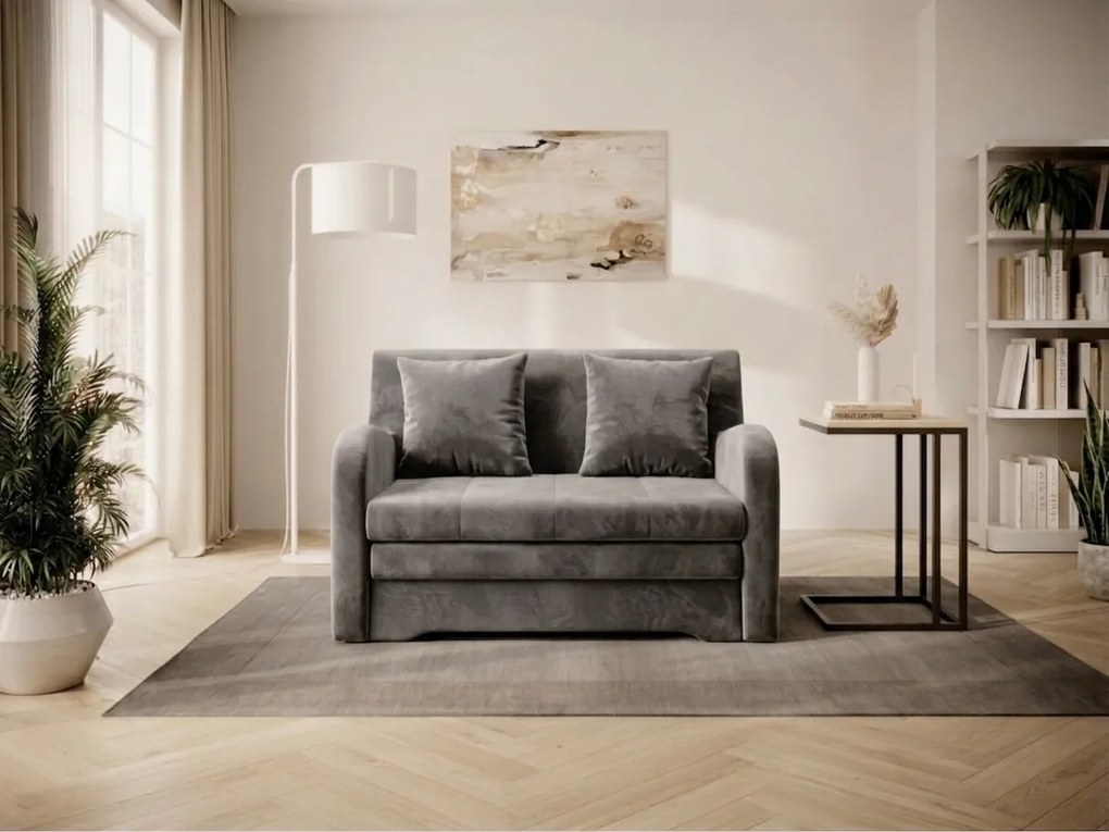 Rozkładana 2-osobowa sofa ARIO NUBE, szara