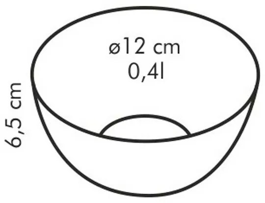 Tescoma Miska szklana GIRO, 12 cm, 12 cm