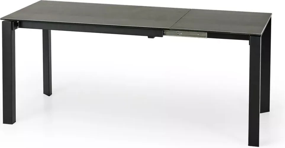 Stół rozkładany Horizo 120–180x85 cm z ceramicznym blatem i stalową podstawą do jadalni