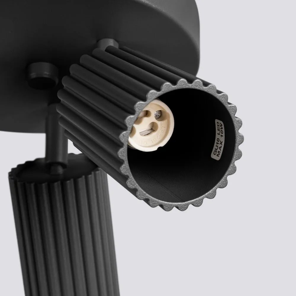 Czarna lampa punktowa Gleam – Sollux