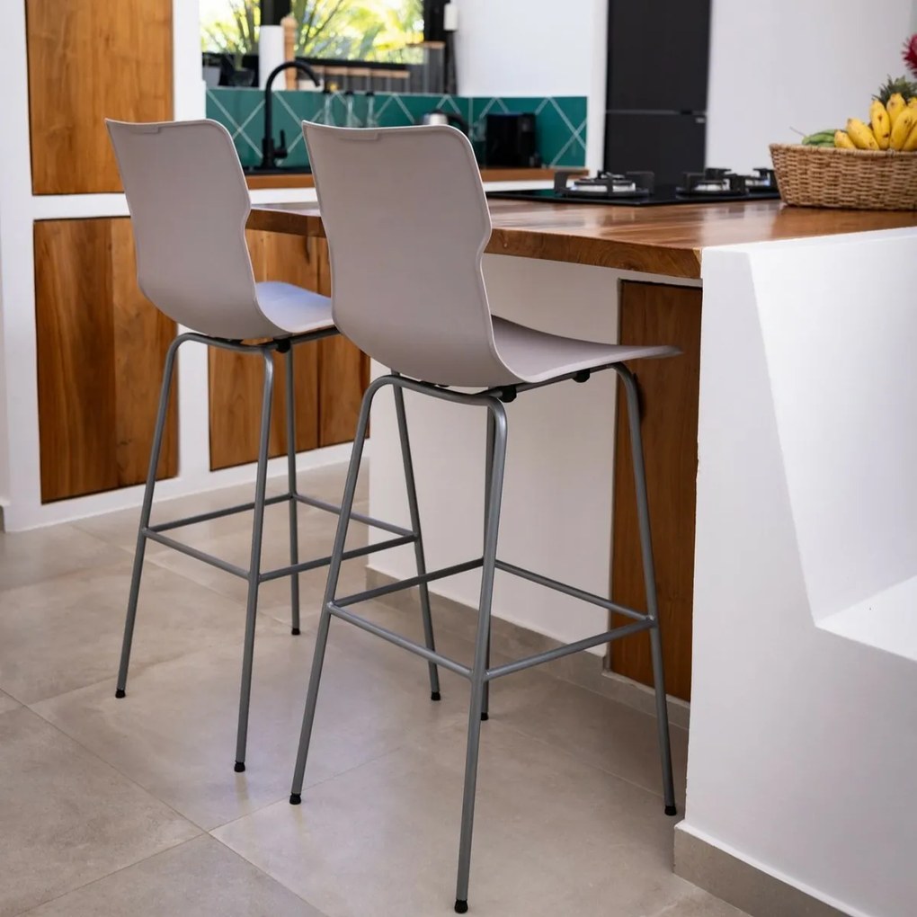 Krzesło barowe Duo Stone 48 x 51,8 x 116 cm