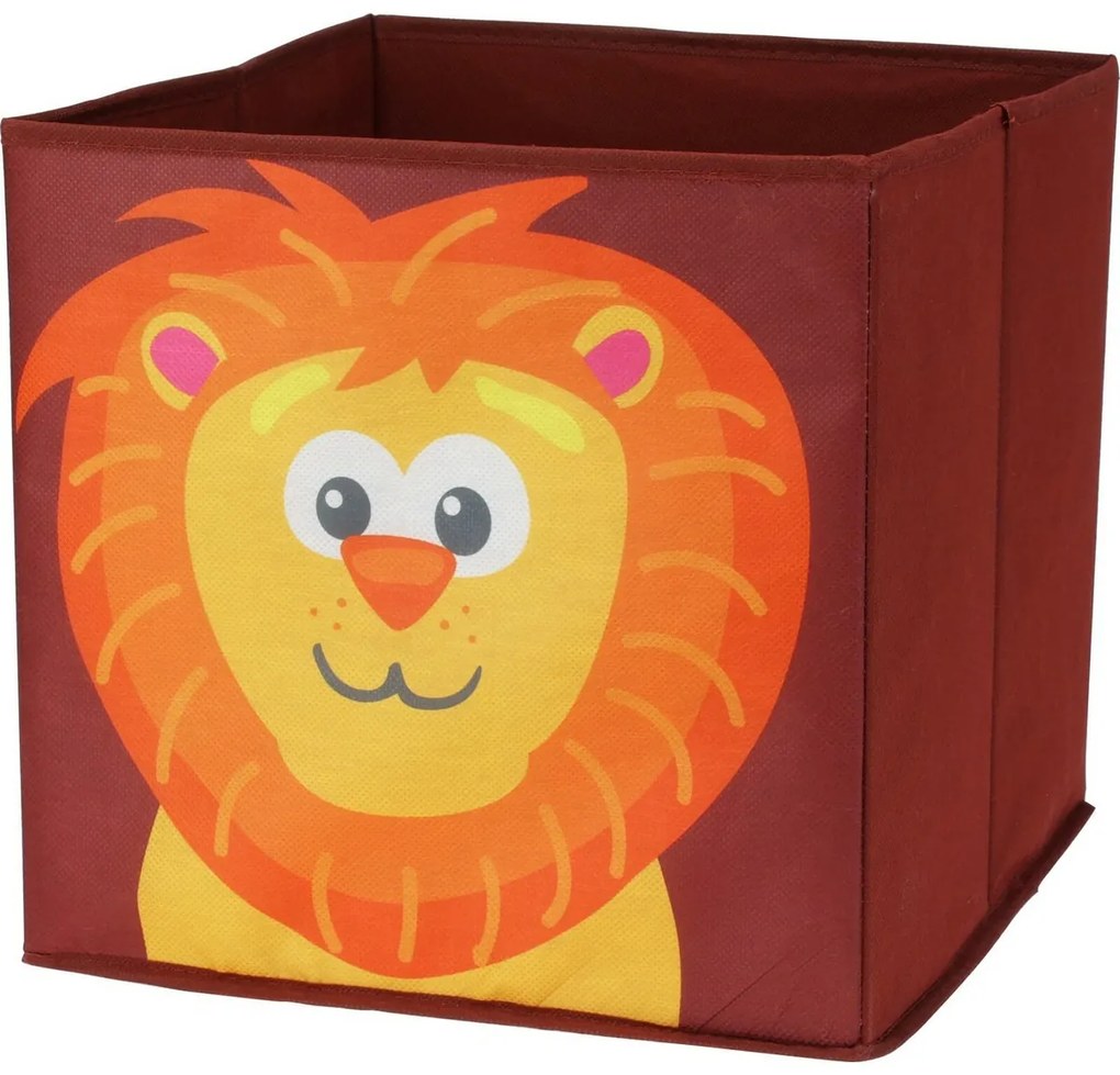 Pojemnik do przechowywania z włókniny Lew 30 x 30 cm