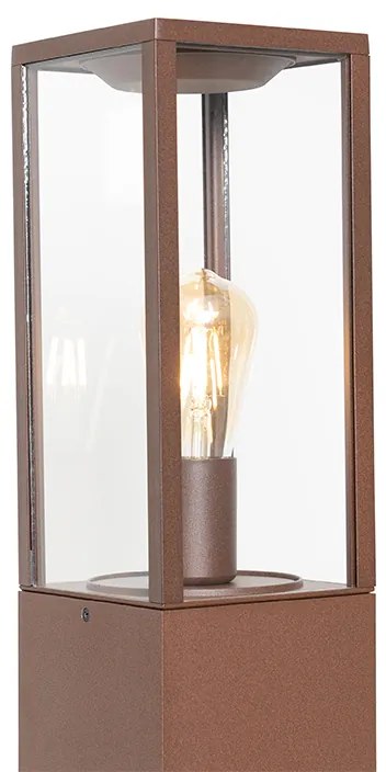Zewnetrzna Industrialna lampa podłogowa zewnętrzna rdzawo-brązowa 80 cm IP44 - CharloisPrzemysłowy Oswietlenie zewnetrzne