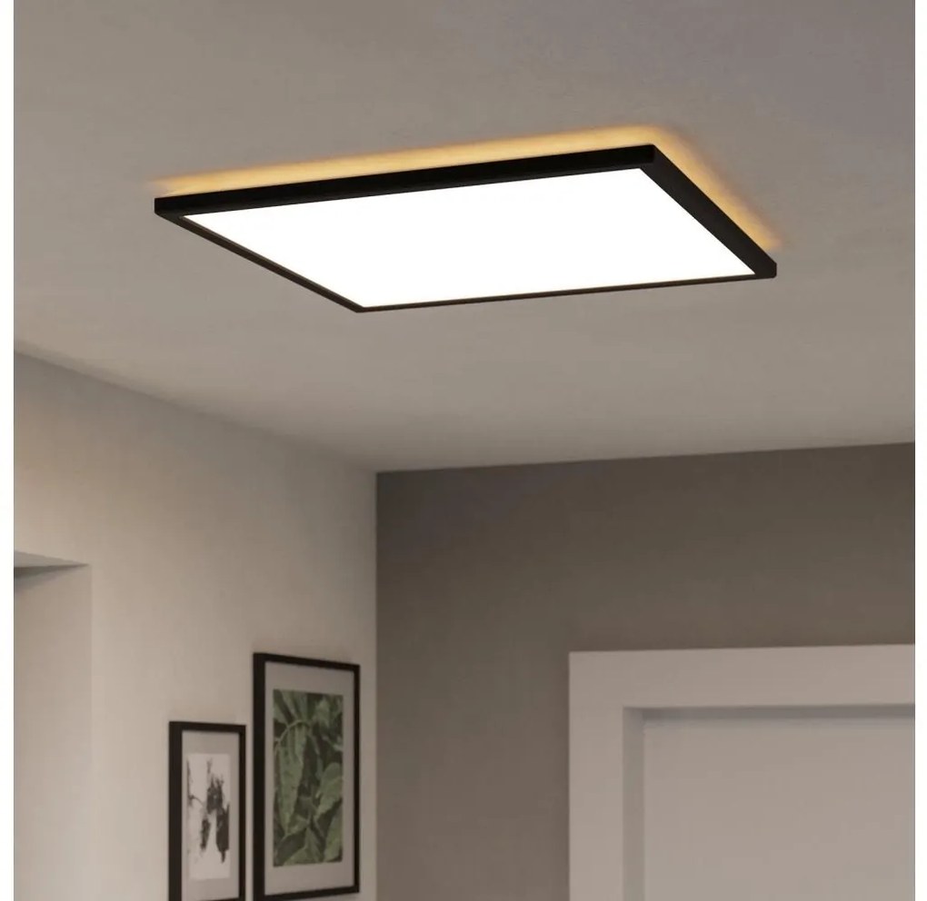 Eglo 901468 - LED RGBW Ściemn. łaz. lampa ROVITO-Z 17W/230V 50x50cm IP44 czarny