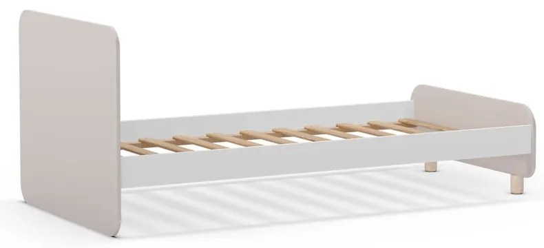 Kremowe łóżko dziecięce z litego drewna sosnowego 90x190 cm Nora – Marckeric