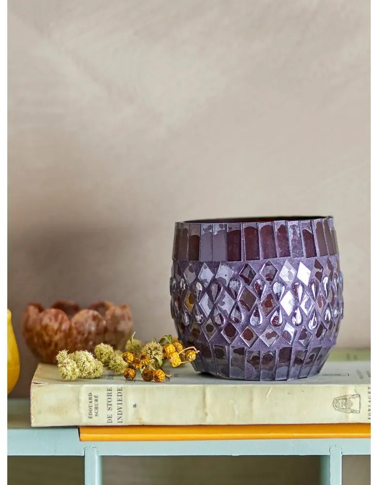 Szklany świecznik na świeczkę typu tealight Evaline – Bloomingville