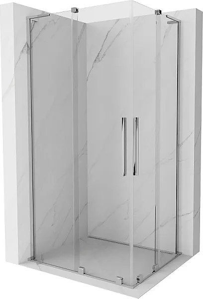 Mexen Velar L Duo kabina prysznicowa rozsuwana 90 x 80 cm, transparent, chrom - 871-090-080-02-03-01
