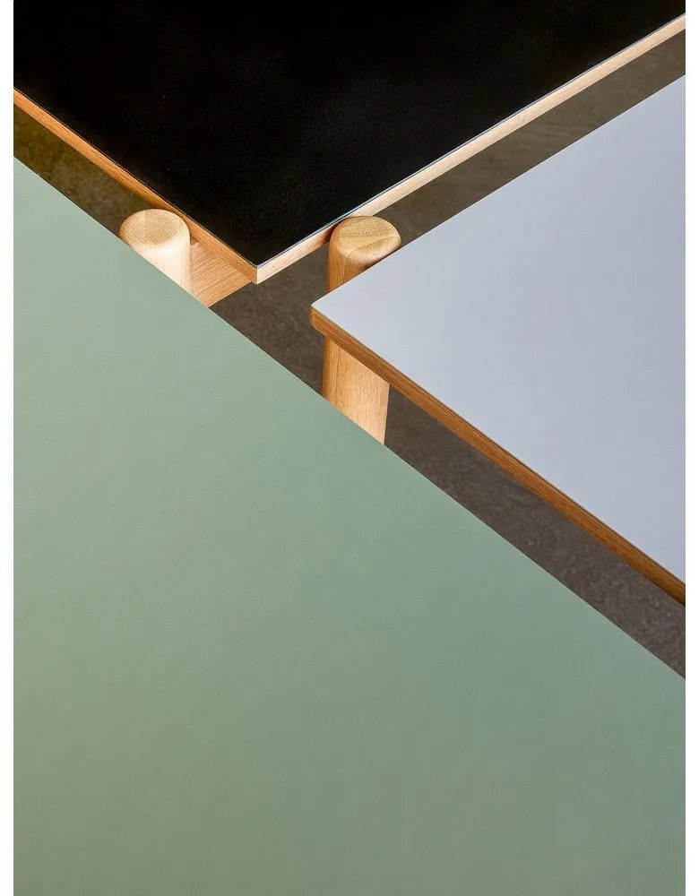 Stół z litego drewna dębowego 107x190 cm Oblique – Hübsch