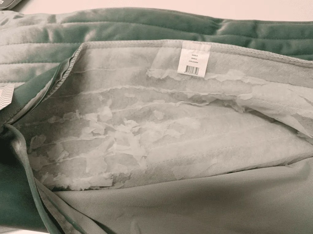 PROMOCJA Dekoracyjna poszewka na poduszkę SAMLA 40x60 cm, miętowy II. jakość