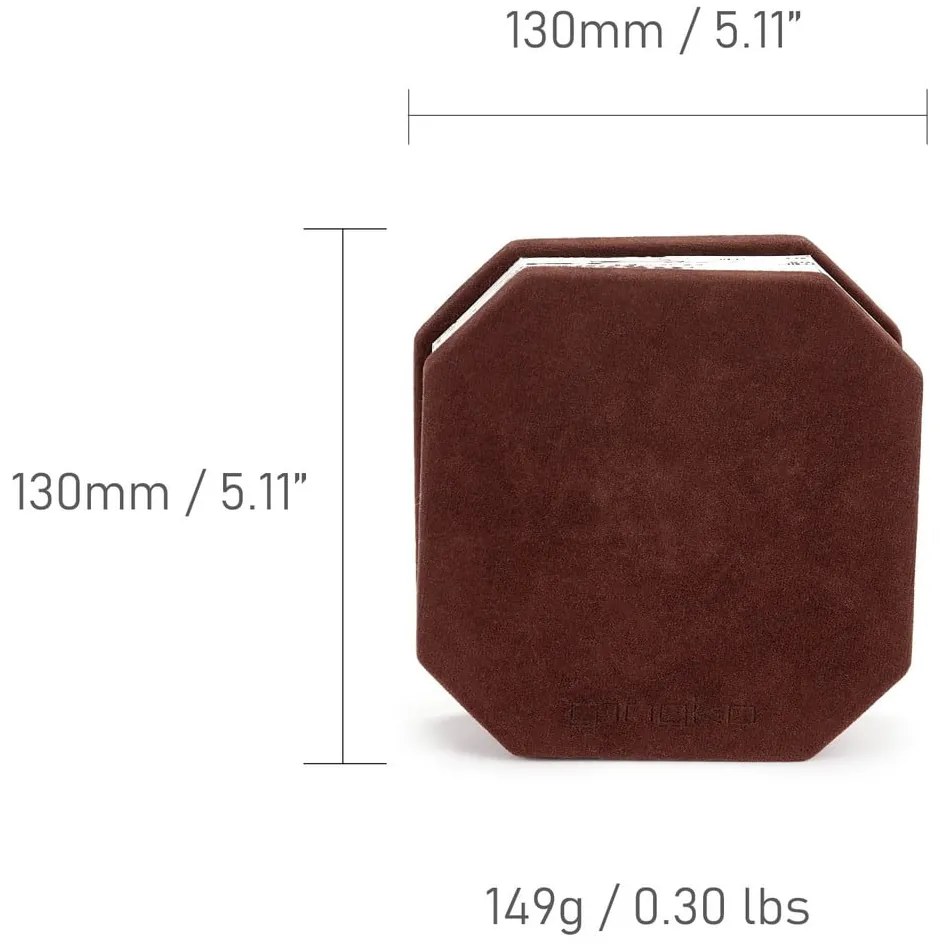 Ciemnobrązowa dekoracja świetlna na USB Velvet Accordion – Gingko