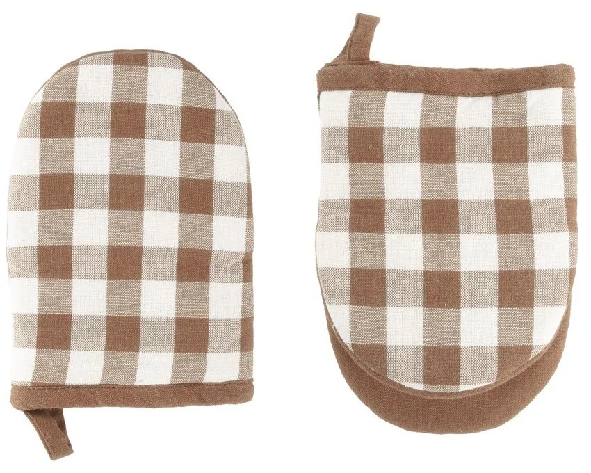 Bawełniana rękawice kuchenne zestaw 2 szt. Gingham – Tiseco Home Studio