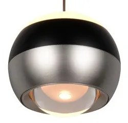 Czarna/w kolorze srebra lampa wisząca LED ø 15,5 cm Orbit – Trio Select