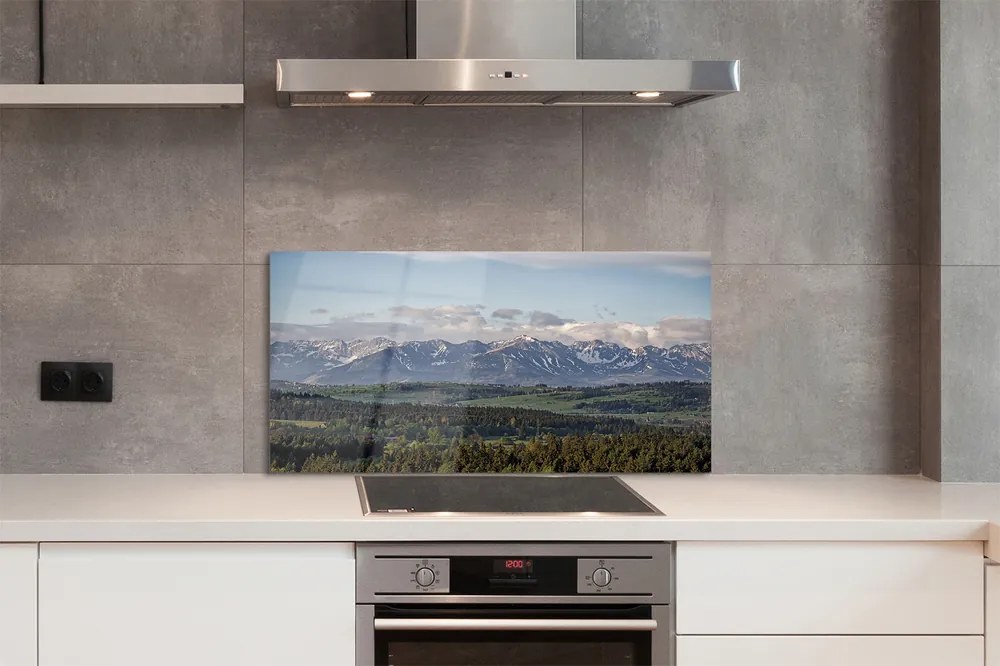 Panel szklany do Kuchni Potęga Wysokich Gór
