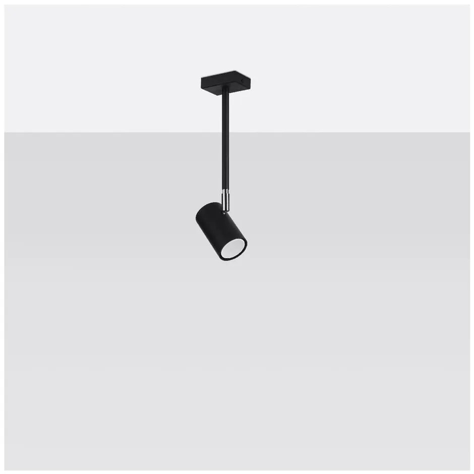 Czarna lampa sufitowa 10x6 cm Jones – Nice Lamps