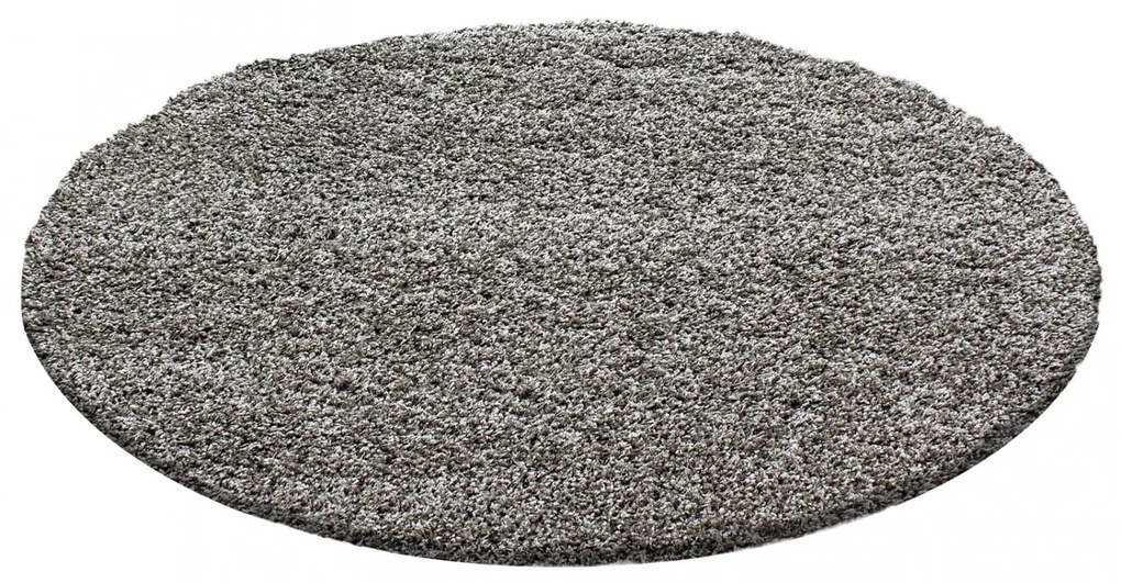 Dywan shaggy Dream jasny brąz 80 cm x 80 cmkoło