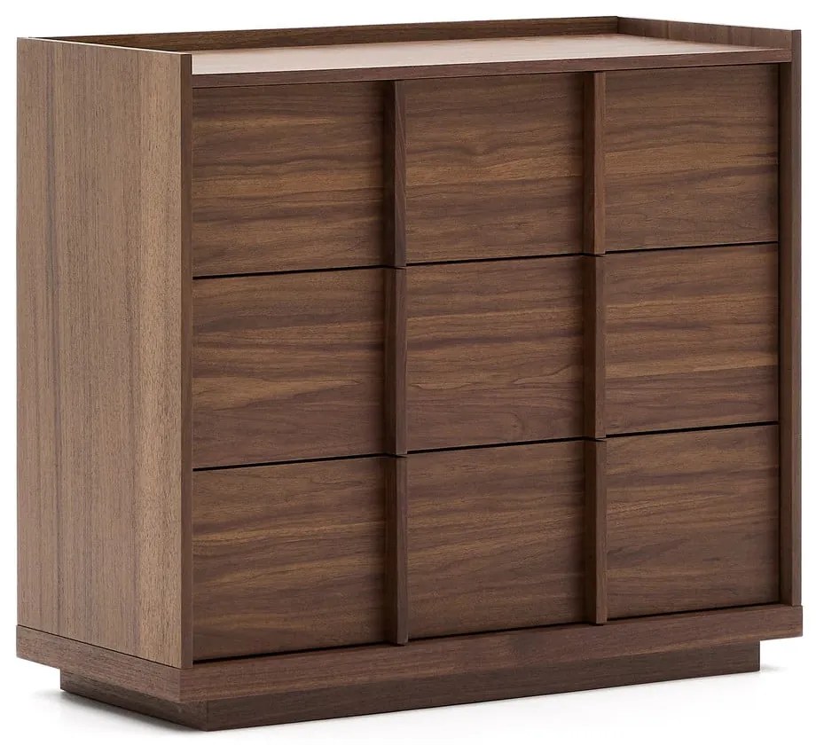 Brązowa komoda w dekorze orzecha 100x78x50 cm Onix – Kave Home