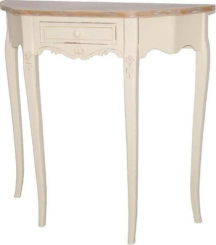 Konsola 80x80x30 cm Kremowa Rimini RI033