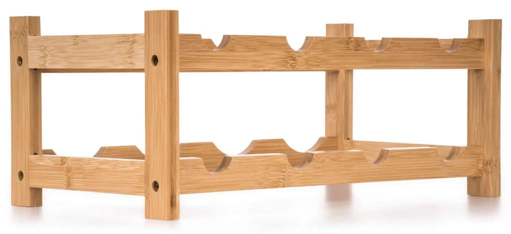 G21 Bambusowy regał na wino, 8 butelek