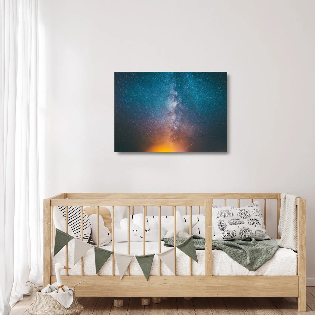 Obraz na szkle - Droga Mleczna (70x50 cm)