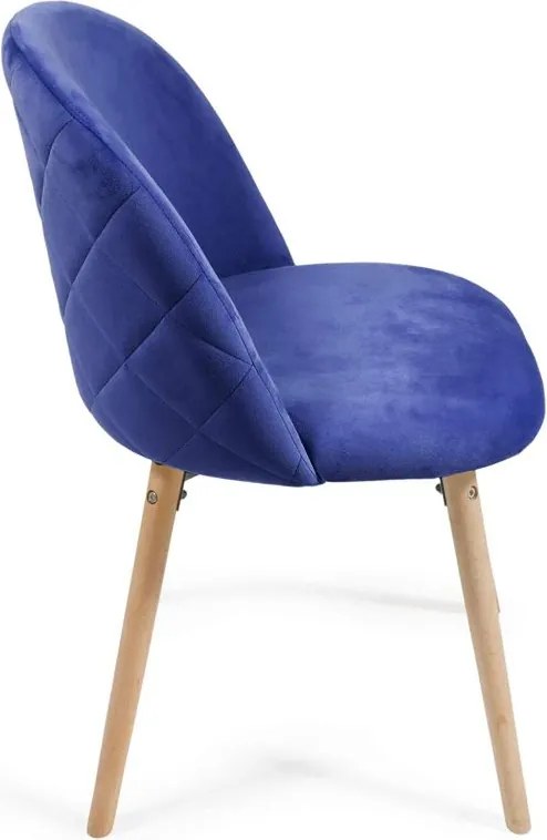 Zestaw krzeseł do jadalni , błękit królewski, 2 szt