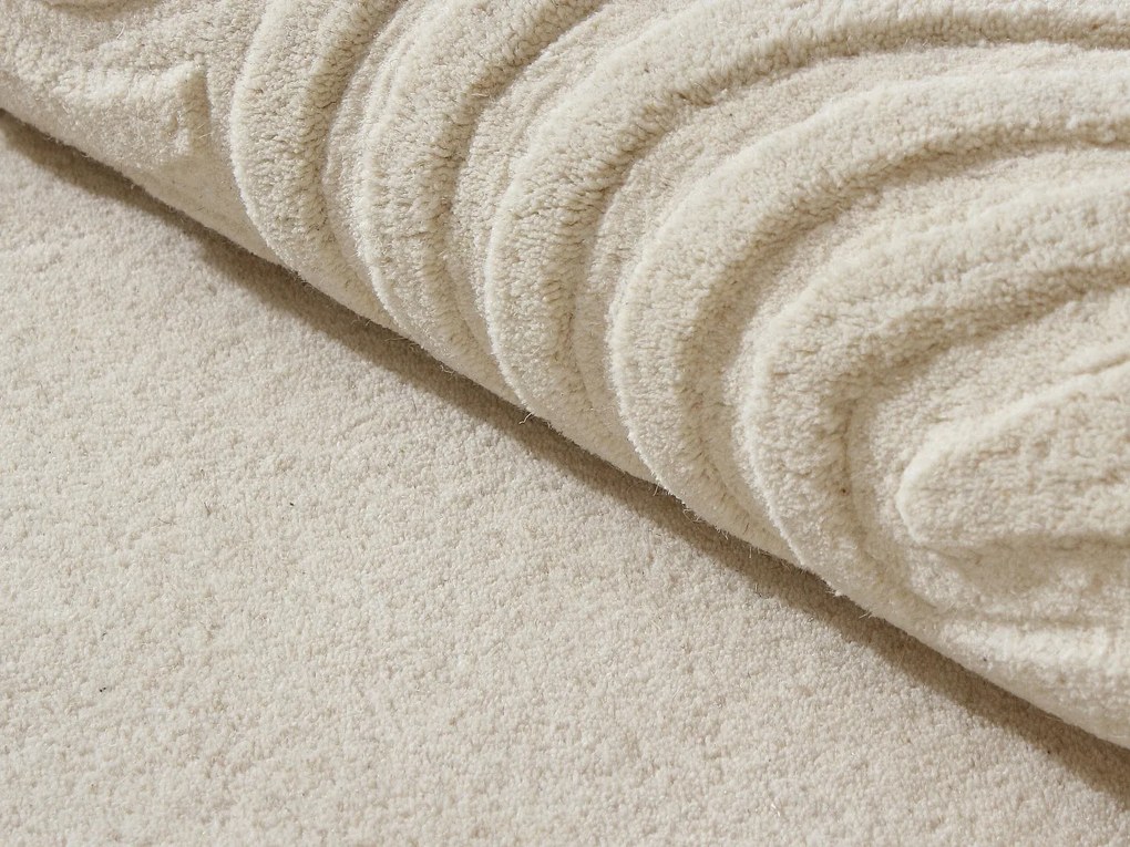 Dywan tuftowany 100% wełna - 200 x 290 cm - Beżowy - 2000g/m² - LUVERA