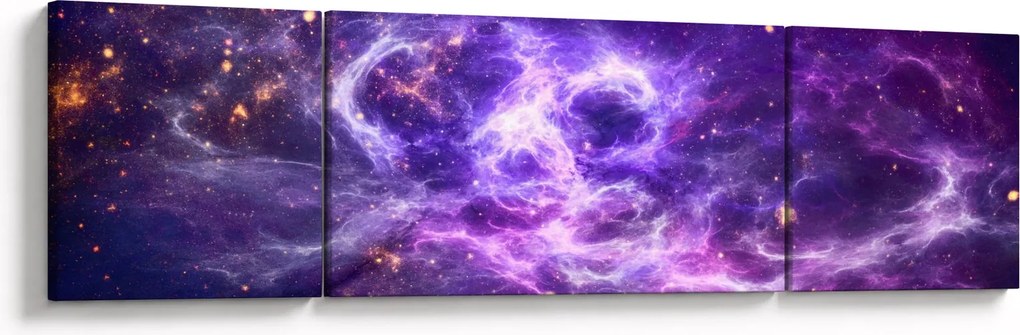 Obraz - Purple Universe (170x50 cm)