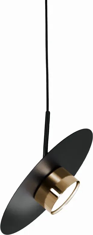Wisząca lampa z dużym kloszem czarna Z9-G82
