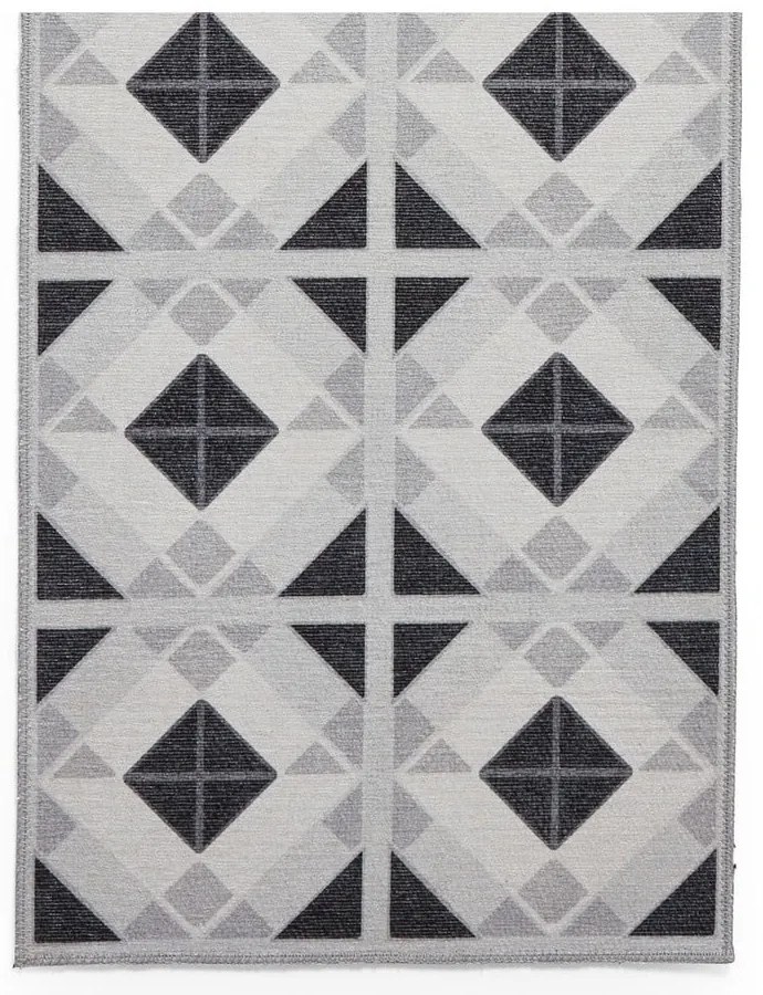 Jasnoszaro-ciemnoszary chodnik odpowiedni do prania 76x230 cm Victoria Light – Think Rugs