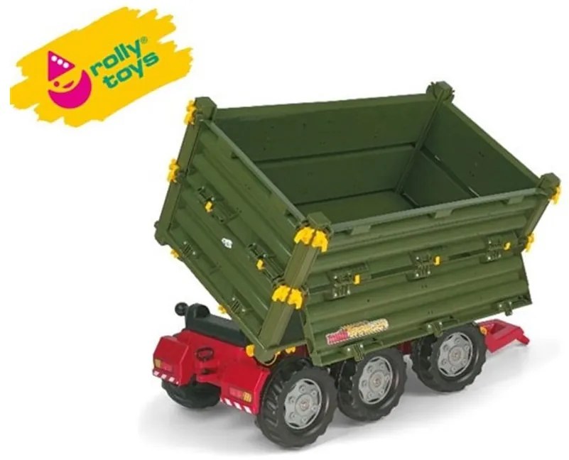 Rolly toys rollytrailer wielka przyczepa 3 osie multi trailer