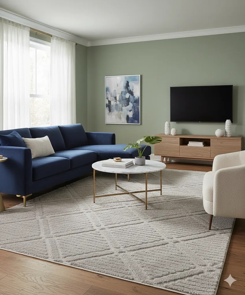 Dywan nowoczesny 3D Arc Romby szary 300 cm x 400 cm