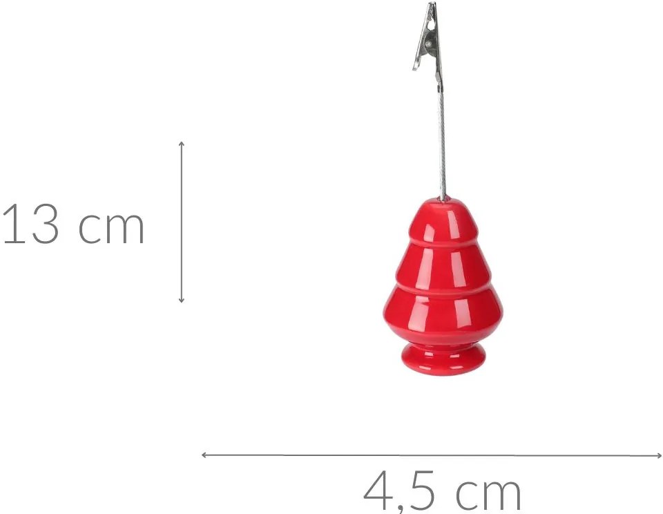 Choinka ozdobna, uchwyt na karteczki, 13 cm