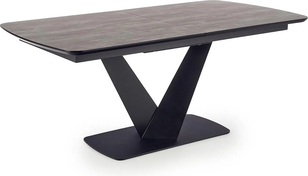 Stół rozkładany VINSTON 180(230)x95 ciemny szary/czarny