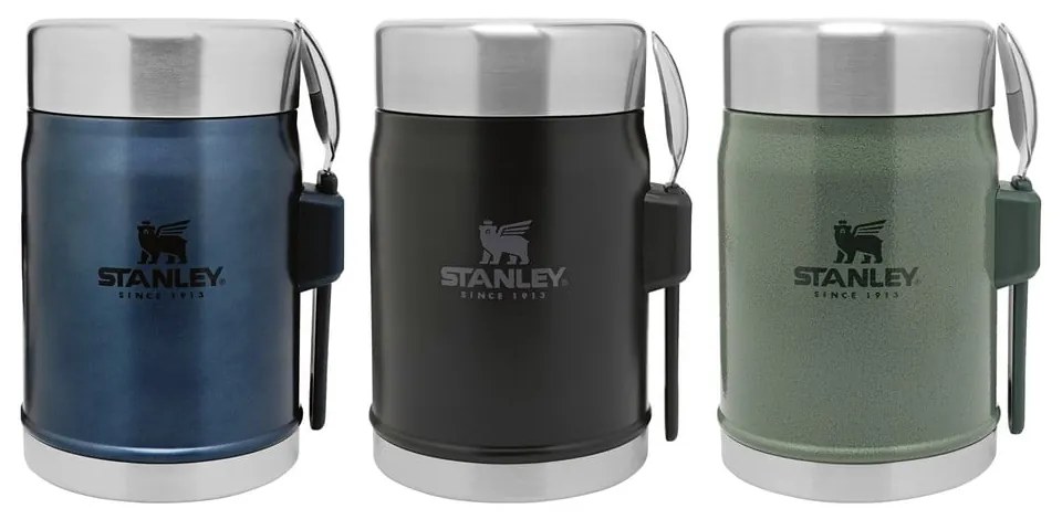Czarny termos na jedzenie ze stali nierdzewnej 400 ml Legendary Classic Black – Stanley