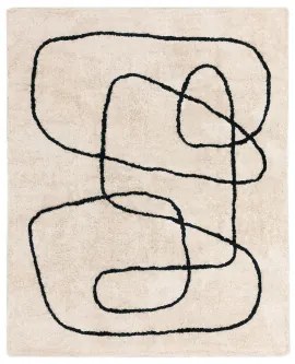 Prostokątny Dywan Bawełniany Edith 150 X 190 Cm - Sklum