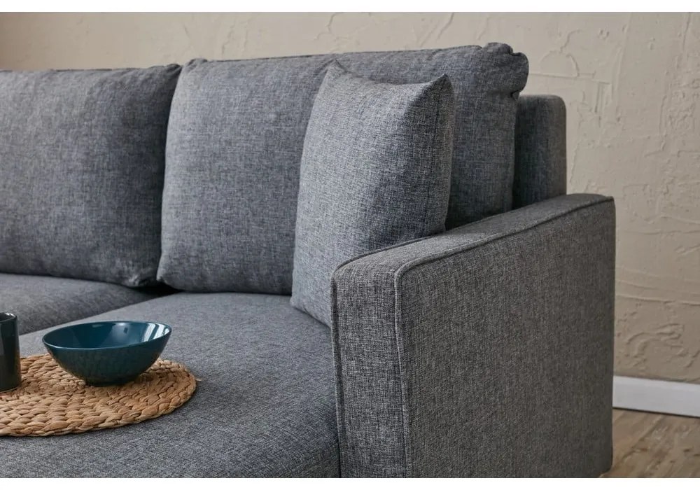 Ciemnoszara rozkładana sofa 210 cm Eva – Balcab Home