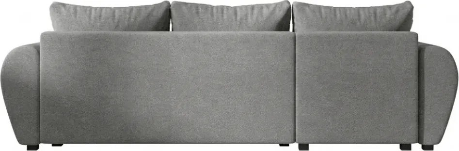 Rozkładana dwustronna sofa narożna do L SEVIO 246x145 cm, szara + 2 poduszki GRATIS