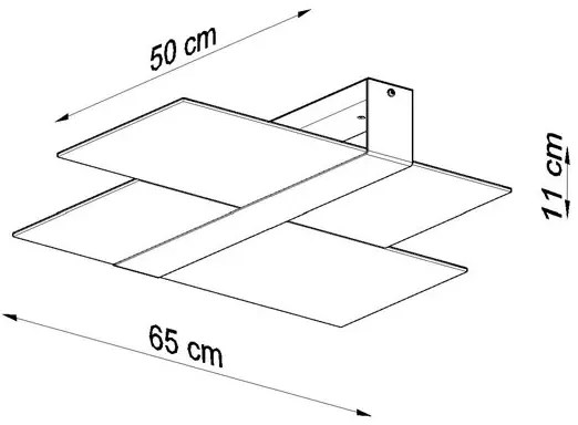 Biały szklany plafon sufitowy - S492-Zares