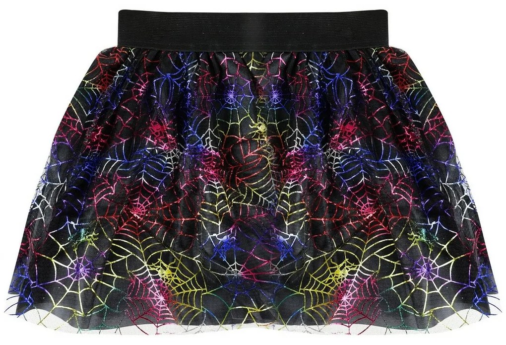 Rappa Dziecięca spódniczka czarownicy zpajęczynami