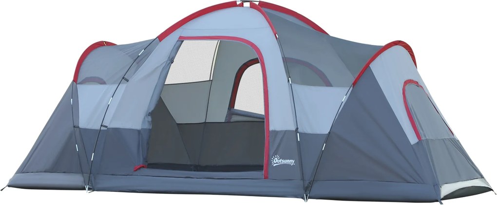 Namiot 6 Osobowy dla 5-6 osób, przestronny namiot wysokiej jakości, Outsunny | Aosom PL