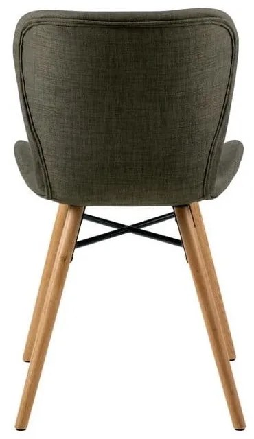 Zielone tapicerowane krzesła zestaw 2 szt. Batilda – Actona