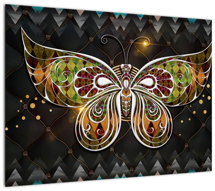 Obraz - Magiczny motyl (70x50 cm)