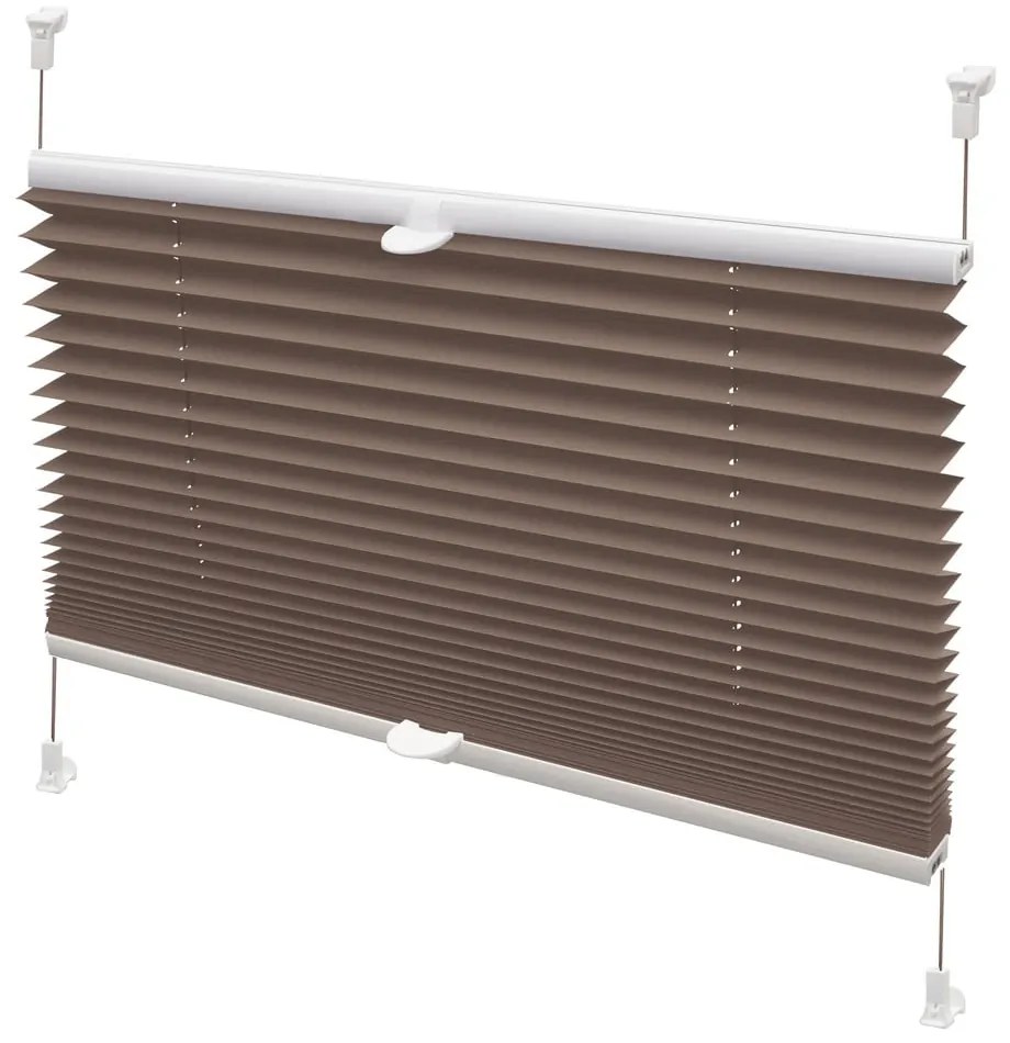 Brązowa roleta 97x150 cm Plisé Verona – Gardinia