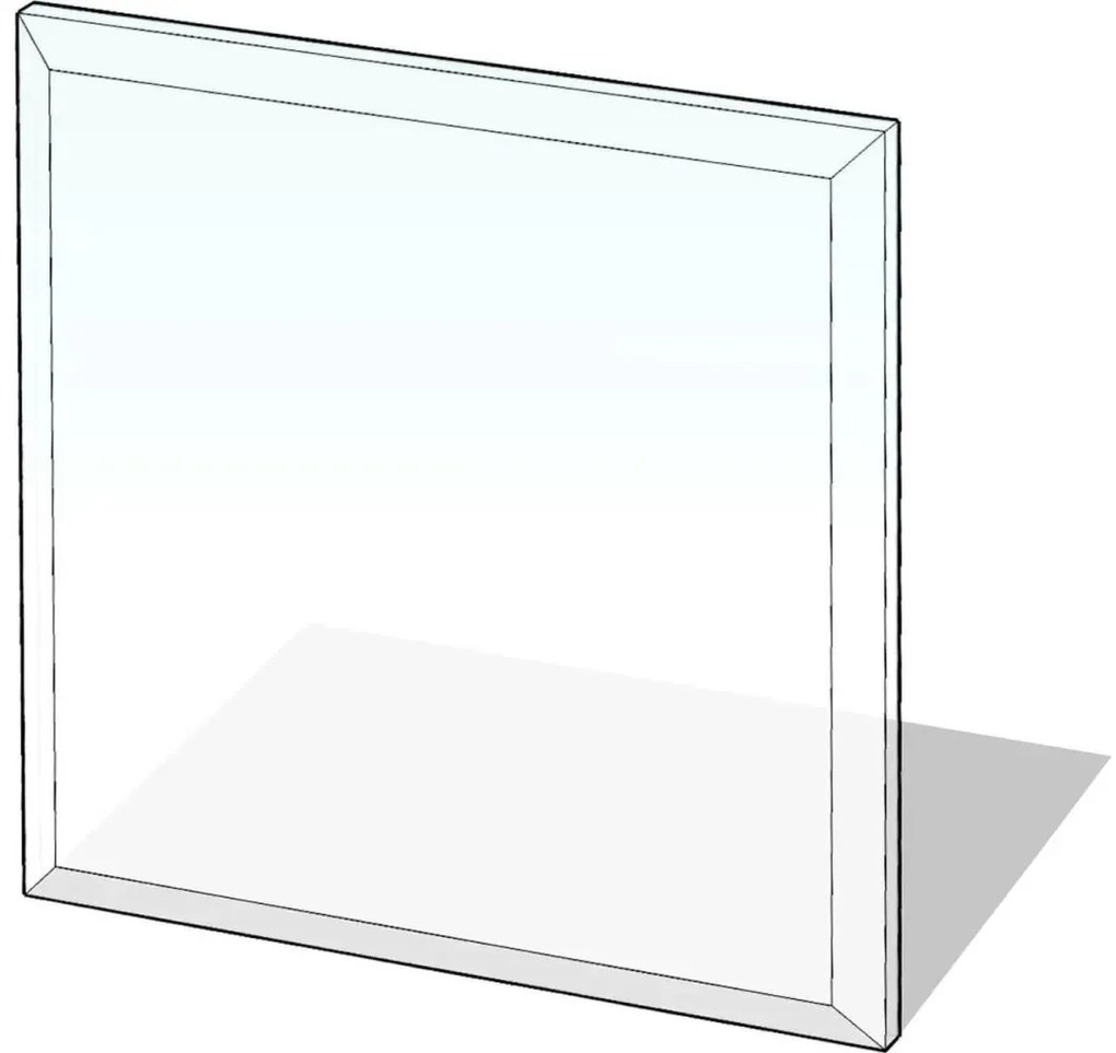 Szkło pod piec 800x800x8 mat. kwadrat