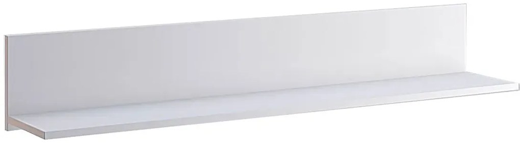 Biała minimalistyczna półka ścienna - Zenta 17X