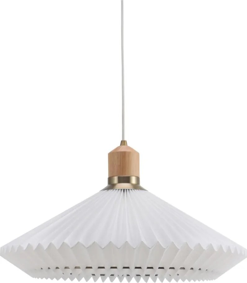 Halo Design 744268 - Żyrandol na lince PARIS 1xE27/60W/230V śr. 56 cm biały/mosiądz/dąb