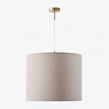 Lampa Sufitowa Z Tkaniny Arlina Złoty - Przezroczysty & Jasnoszary Taupe Ø50 Cm - ↑40 Cm Arlina - Sklum