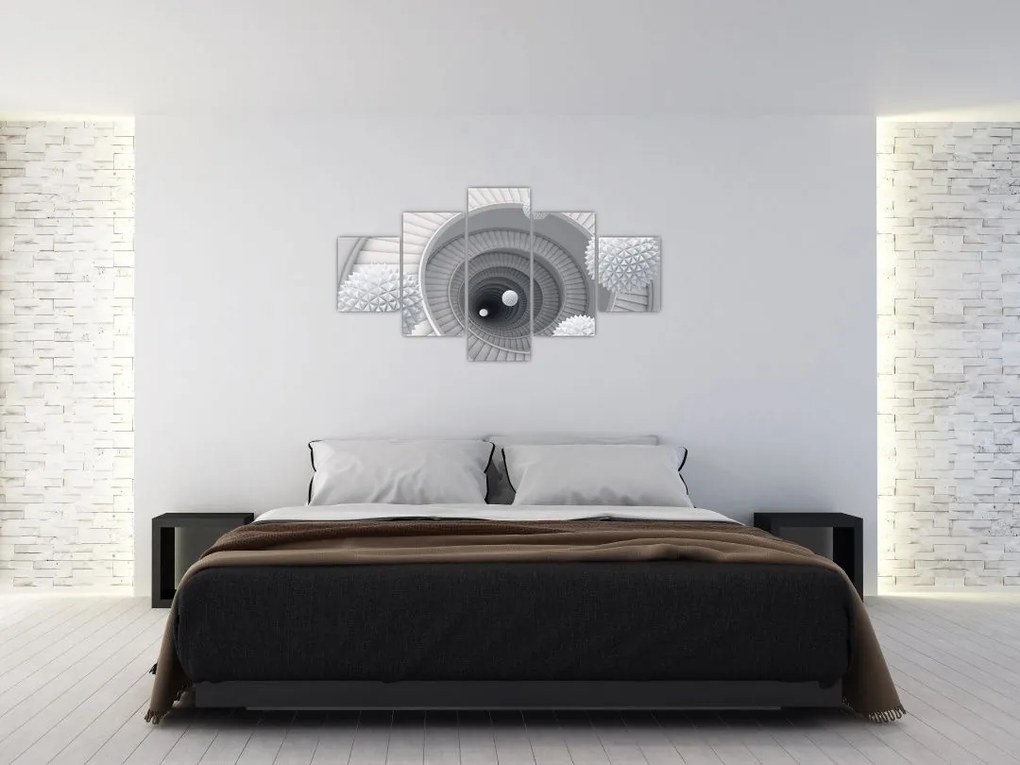 Obraz abstrakcji 3D (125x70 cm)