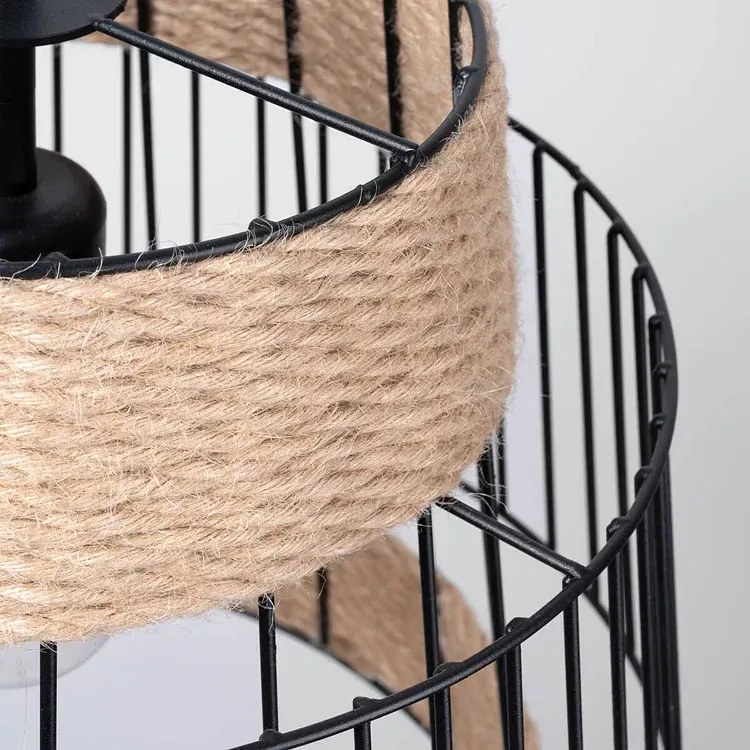 Lampa wisząca boho z drucianym kloszem - 9X A428 D3-N06